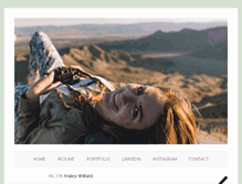 Tablet Screenshot of haleywillard.com